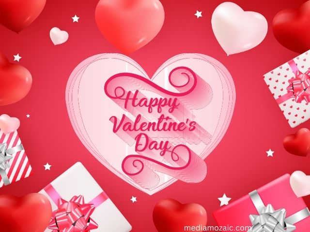 happy valentines day photo message