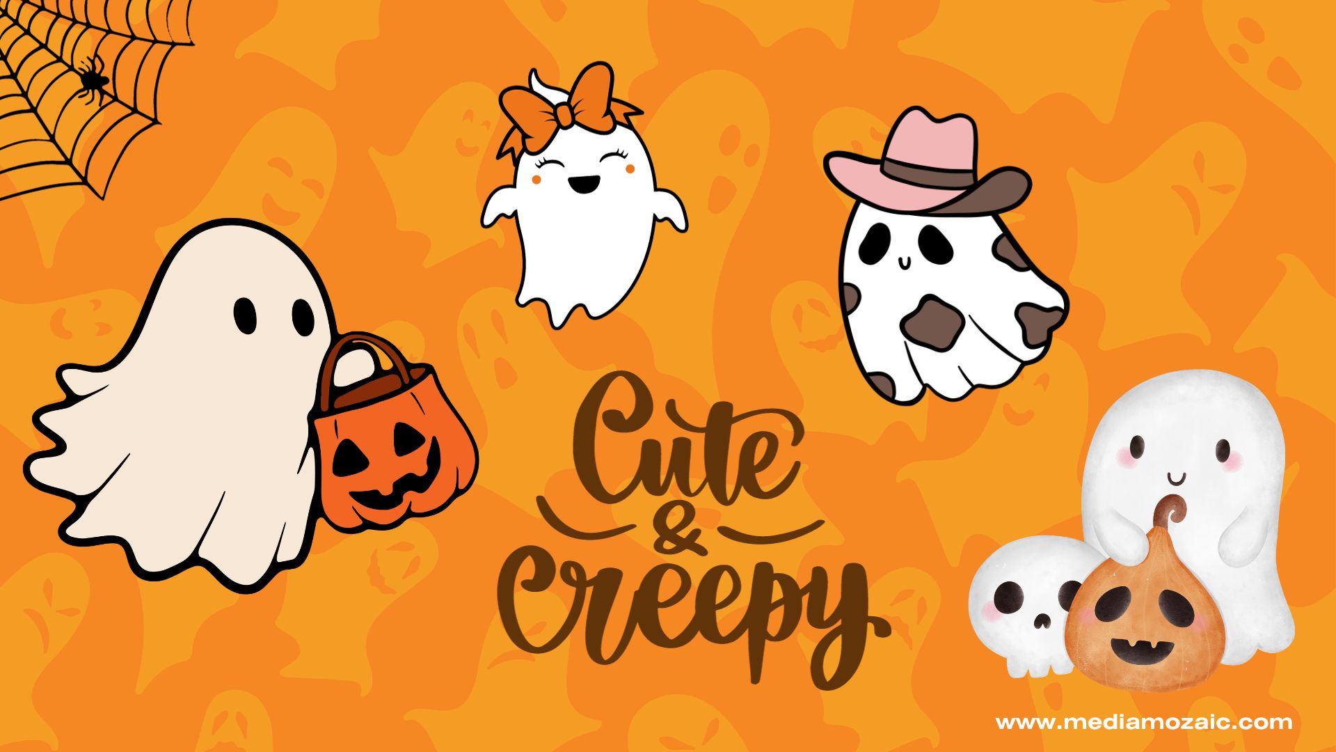 9 Cute Halloween Wallpaper Backgrounds (Free Download) - Media Mozaic