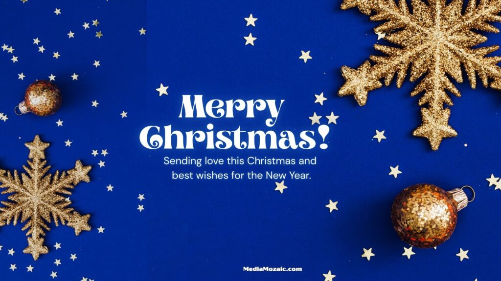 20 Stunning Christmas Backgrounds | Merry Christmas Wallpapers 20 blue christmas background, gold holiday decorations, luxury festive design, merry christmas elegant style, classy christmas greeting