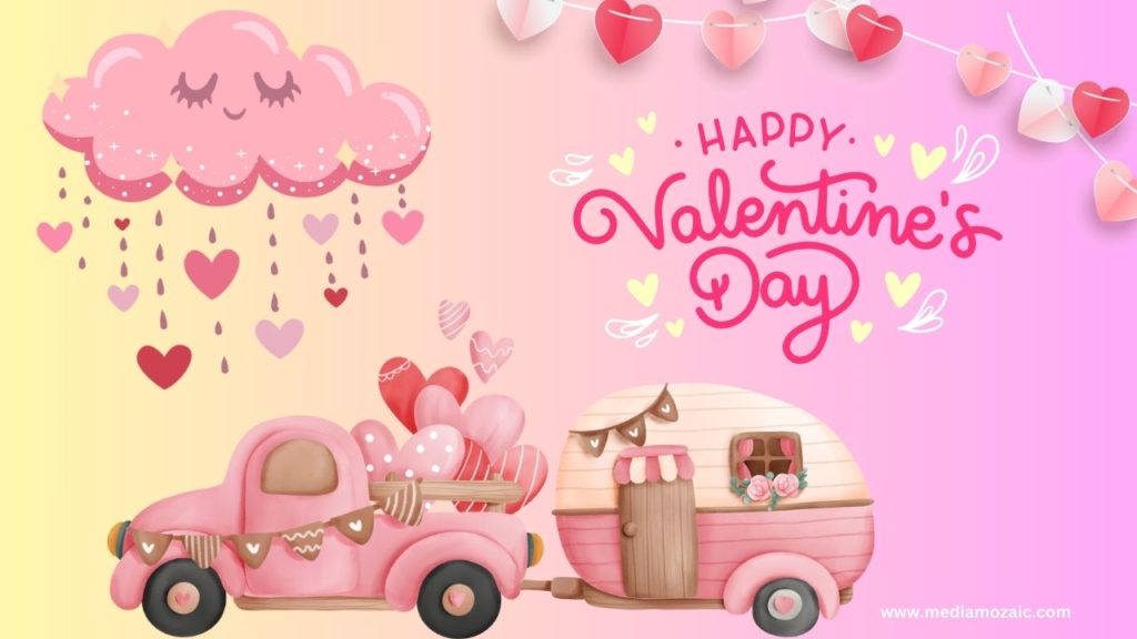 pink valentine day image background, computer background for valentines day