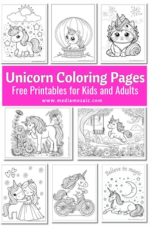 70 Unicorn Coloring Pages (Free Printable PDFs) 1 Unicorn Coloring Pages 3 1