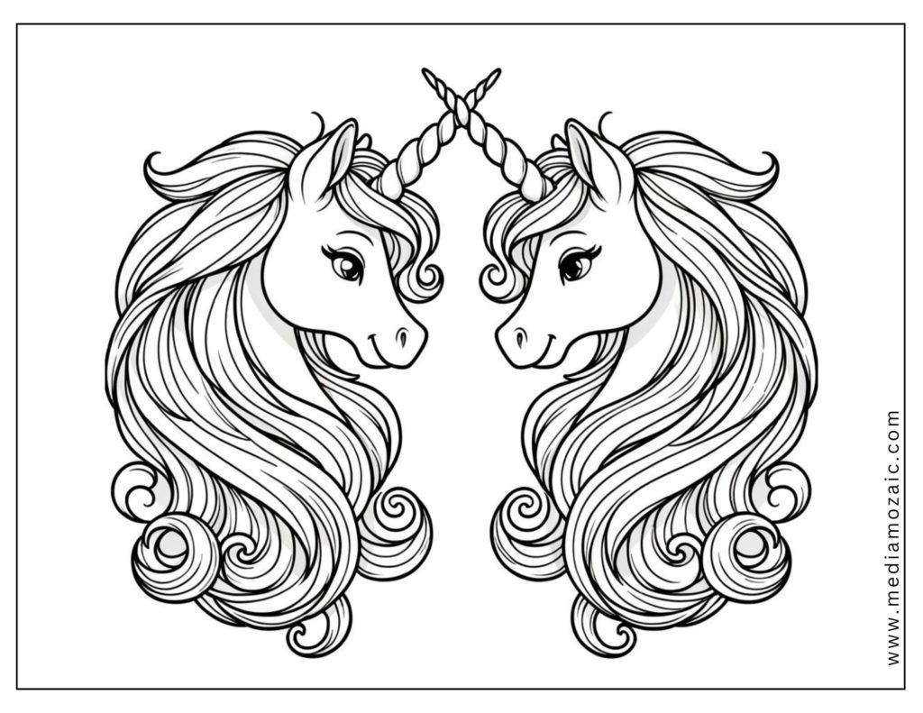 female unicorns images to color, free printables unicorn images to color