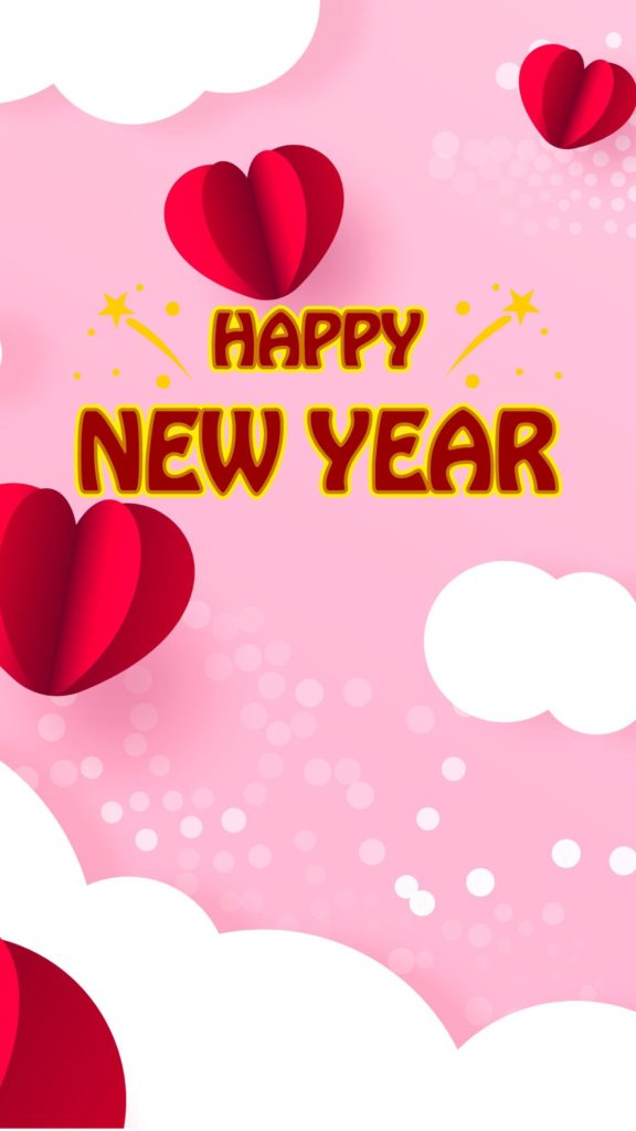 happy new year background for mobile, red and pink mobile happy new year wallpaper with,happy new year images new