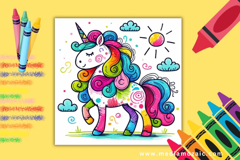 unicorn coloring pages for kids and adults, free unicorn coloring pages, kawaii coloring pages, cute coloring pages printable