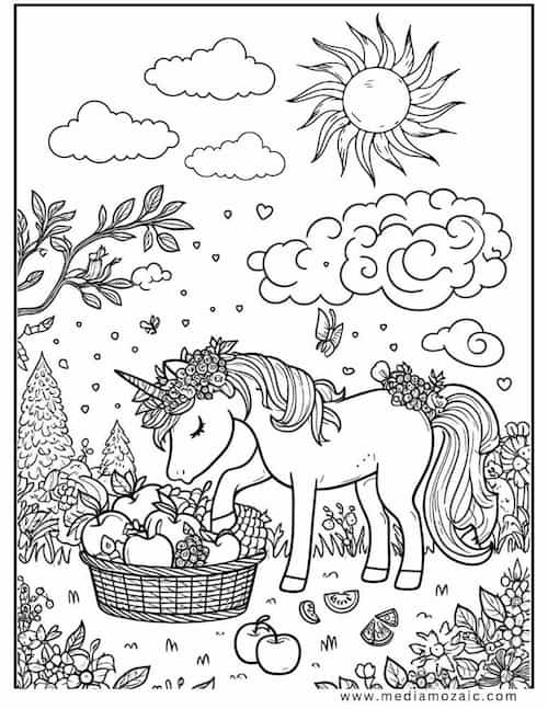 70 Unicorn Coloring Pages (Free Printable PDFs) 43 cute unicorn coloring pages, unicorn coloring page free printable, free printables