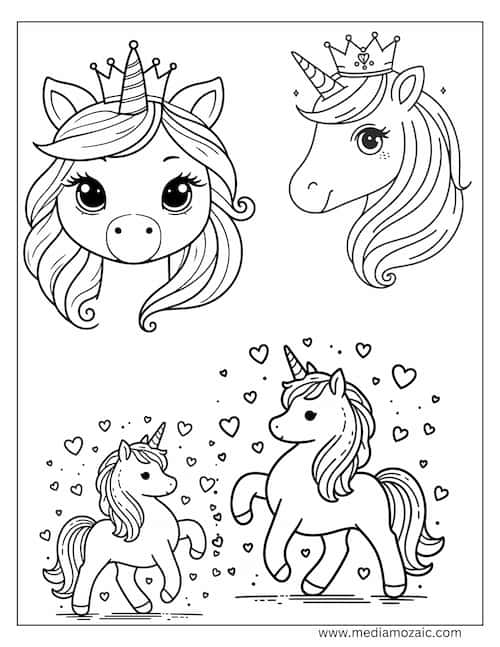 70 Unicorn Coloring Pages (Free Printable PDFs) 70 unicorn coloring