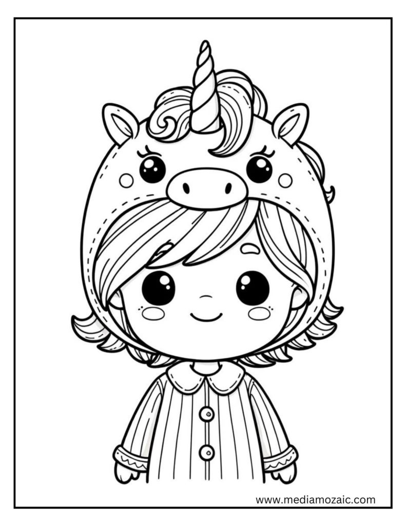 unigirl coloring page, unicorn girl coloring page, Unicorn Coloring Pages