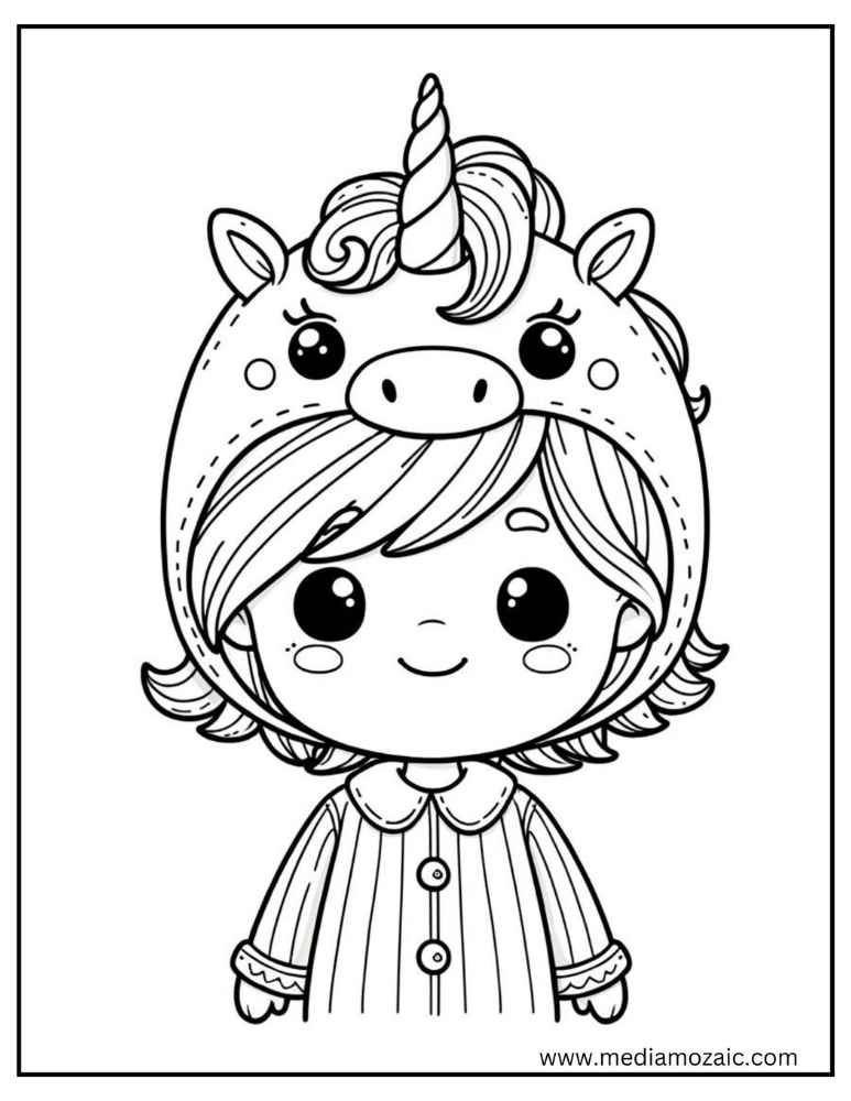 70 Unicorn Coloring Pages (Free Printable PDFs) 22 unigirl coloring page, unicorn girl coloring page, Unicorn Coloring Pages