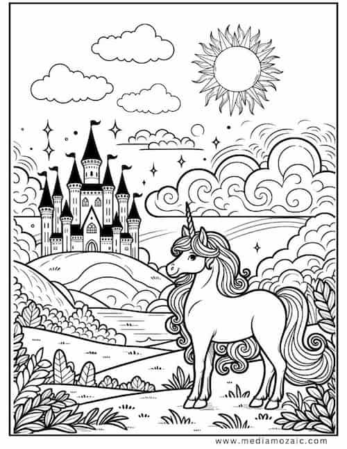 70 Unicorn Coloring Pages (Free Printable PDFs) 44 cute unicorn coloring pages, unicorn coloring page free printable, free printables