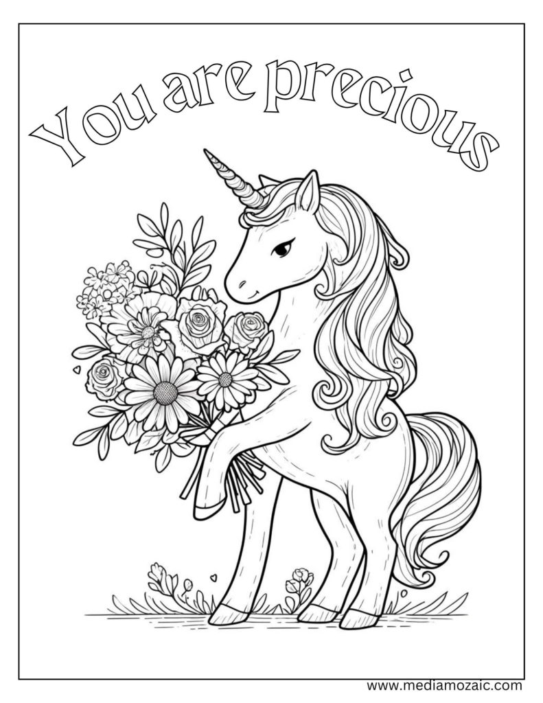 Unicorn Coloring Pages, free printable Unicorn Coloring Pages,