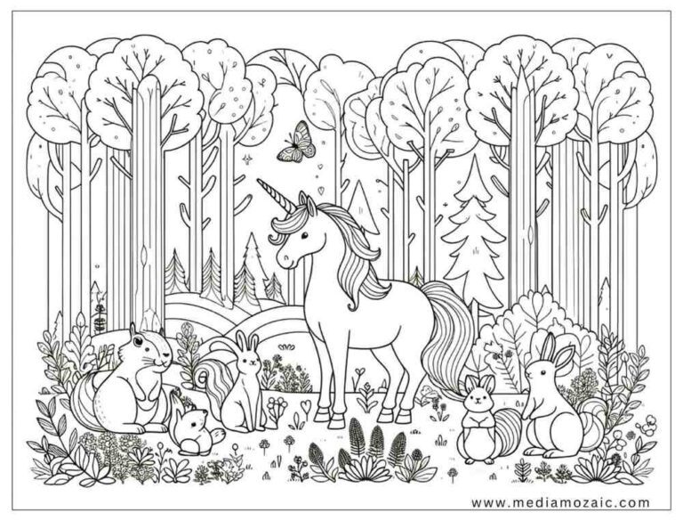70 Unicorn Coloring Pages (Free Printable PDFs) 26 unicorn with friends coloring page, unicorn coloring sheets free pdf download