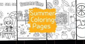 summer coloring pages free printable