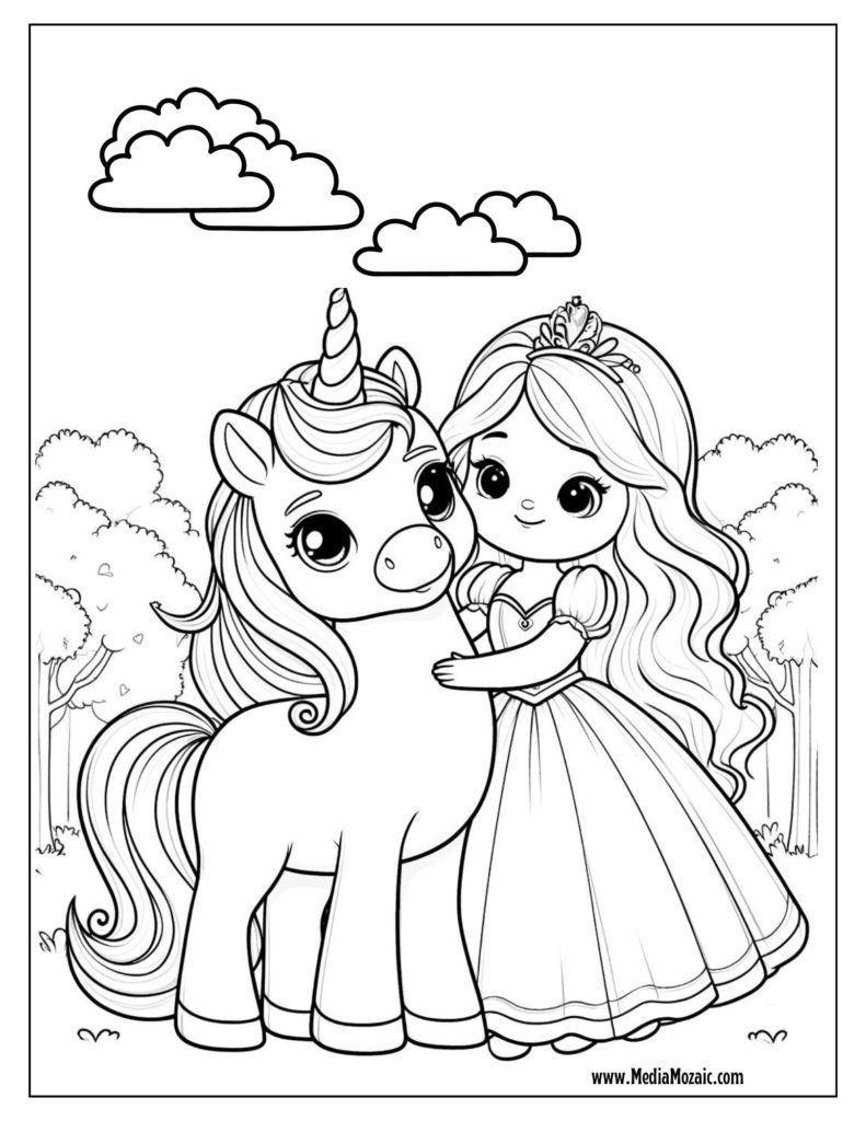 unicorn and princess coloring pages, printable animal coloring pages, unicorn coloring sheets free, 