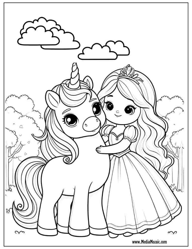 70 Unicorn Coloring Pages (Free Printable PDFs) 28 unicorn and princess coloring pages, printable animal coloring pages, unicorn coloring sheets free,