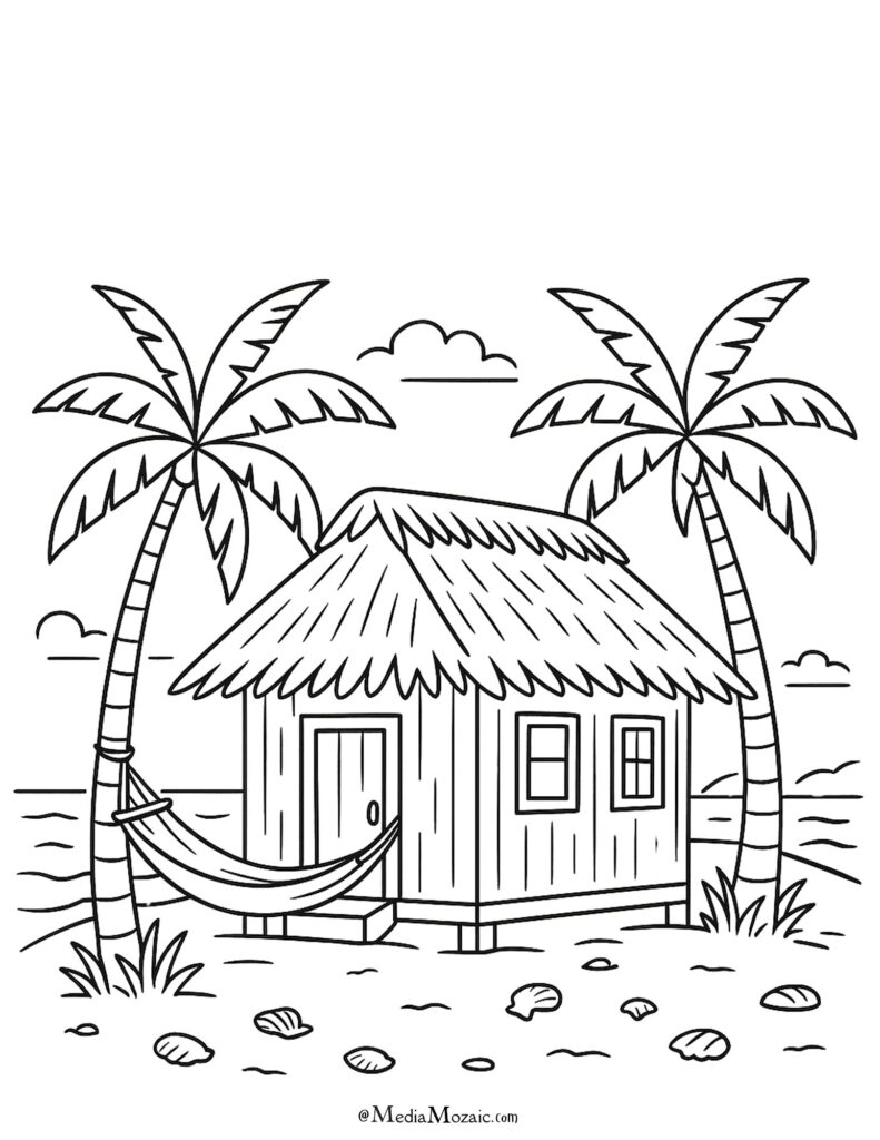 28 Free Printable Summer Coloring Pages (PDF Printables) 26 summer vacation easy drawing for kids, summer coloring,summer coloring pages,summer coloring pages printable pdf