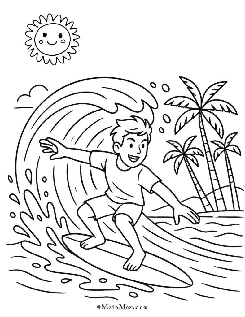 28 Free Printable Summer Coloring Pages (PDF Printables) 23 cute summer drawings for kids, free printable summertime summer coloring pages