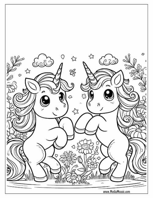70 Unicorn Coloring Pages (Free Printable PDFs) 67 free printable animal coloring pages, cute unicorn image to color , baby Unicorn Coloring Pages, free printables, unicorn coloring