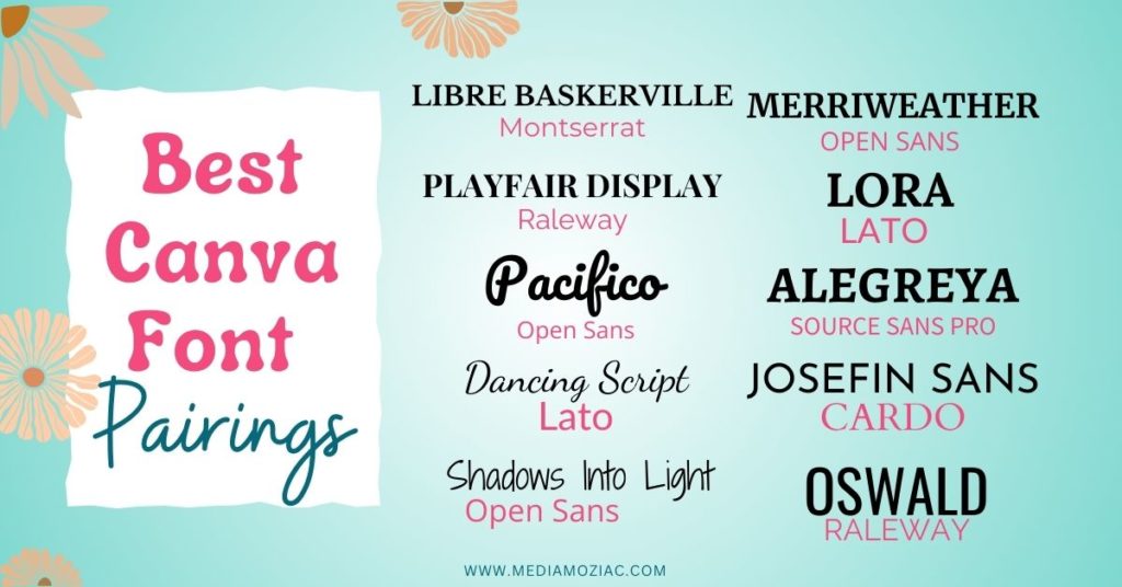 best canva font combinations for branding