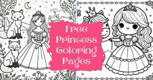 free printable princess colouring pages