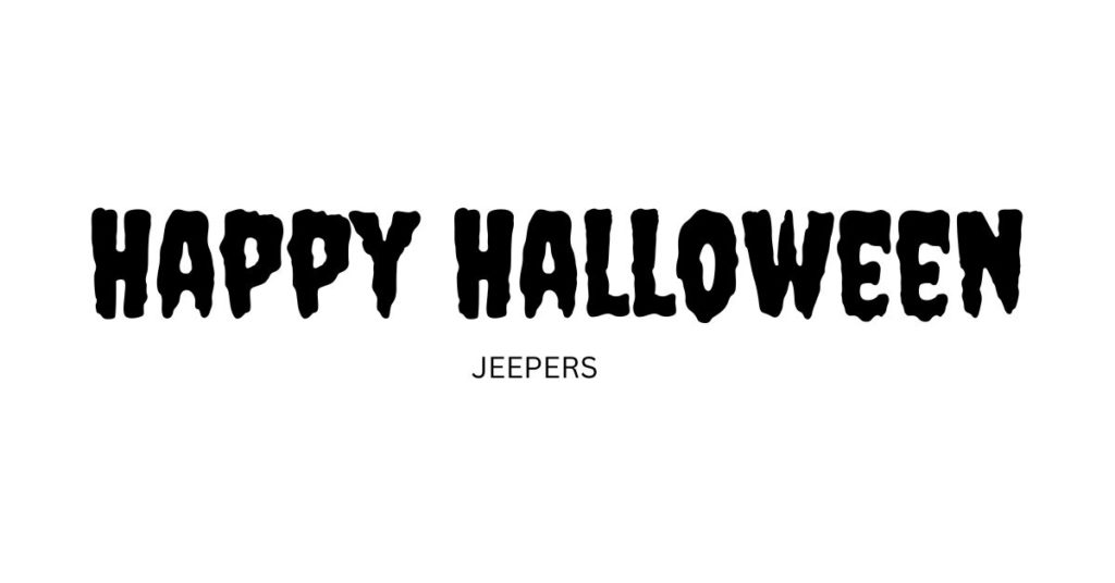  halloween fonts in Canva, Canva Halloween fonts, halloween fonts, jeepers Canva font