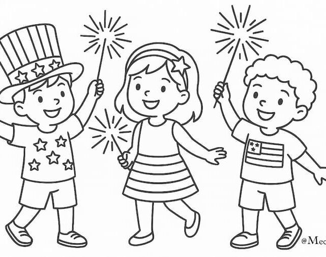23 Printable 4th of July Coloring Pages ๐บ๐ธ(PDFs) 16 4th of july coloring pages, independence day coloring pages,