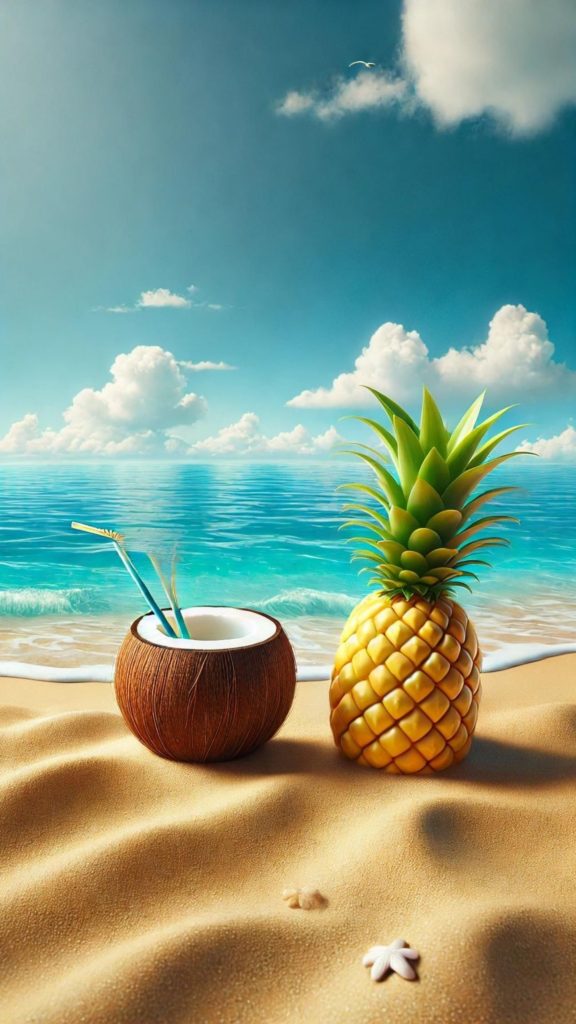 summer drinks wallpaper, 