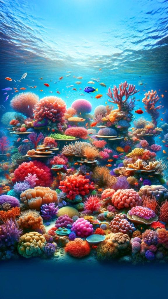 coral reefs beach wallpaper for summer