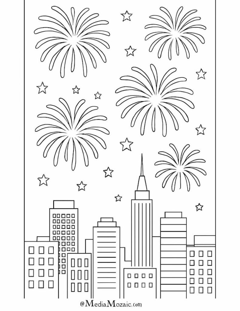 23 Printable 4th of July Coloring Pages ๐บ๐ธ(PDFs) 10 4th of july celebration coloring pages,