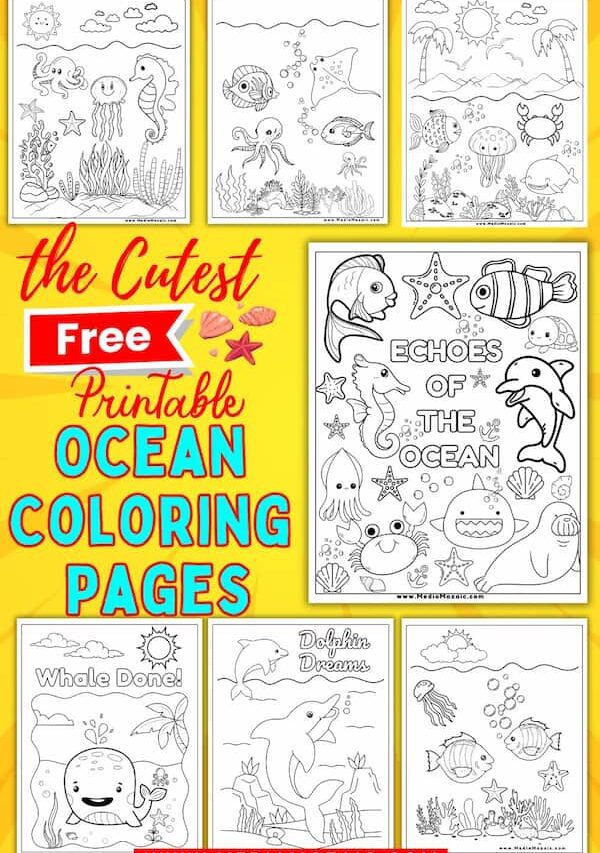 23 Printable 4th of July Coloring Pages ๐บ๐ธ(PDFs) 25 ocean coloring pages, under the sea coloring pages,