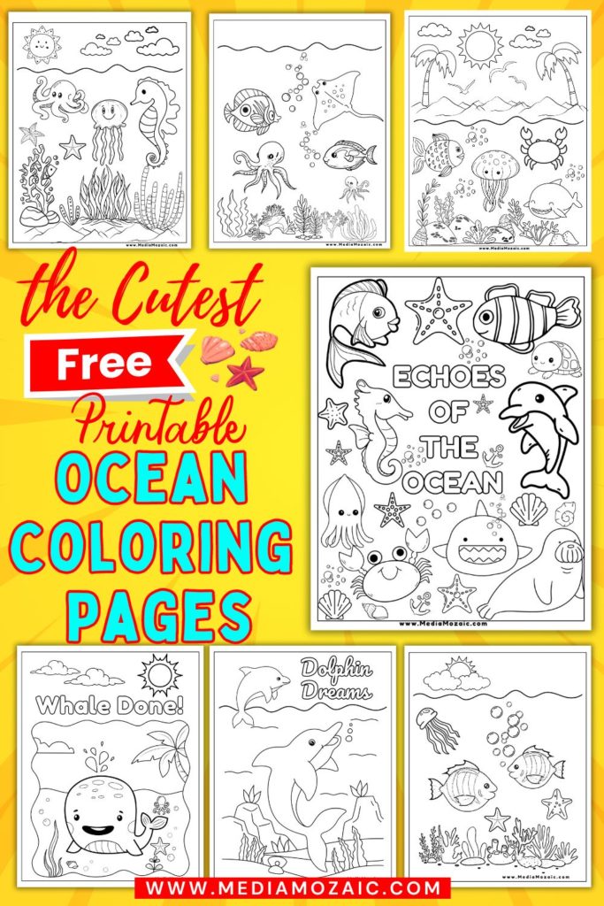 ocean coloring pages, under the sea coloring pages, 