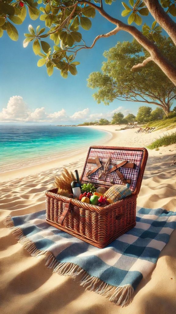 picnic basket wallpaper for iPhone