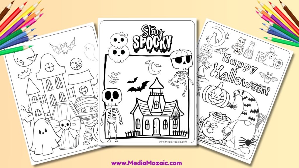 cute halloween coloring pages, free halloween coloring sheets,spooky cute coloring book pdf free,cute spooky coloring pages, cute halloween coloring pages