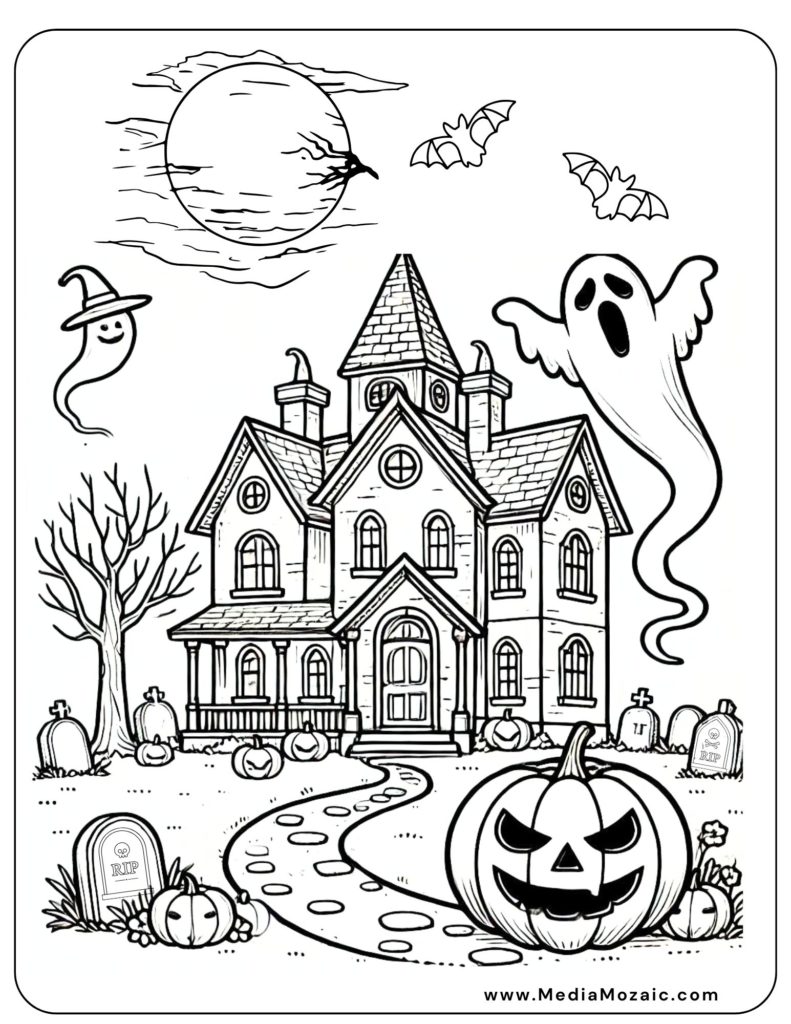 halloween coloring pages printa