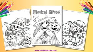 witch coloring pages