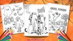 COLORING PAGES HALLOWEEN, halloween coloring sheets