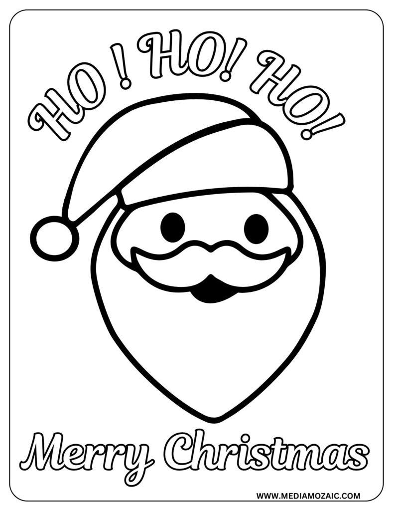 santa Coloring pages, Christmas coloring pages, free printable santa coloring pages, santa printable coloring pages, christmas santa coloring pages