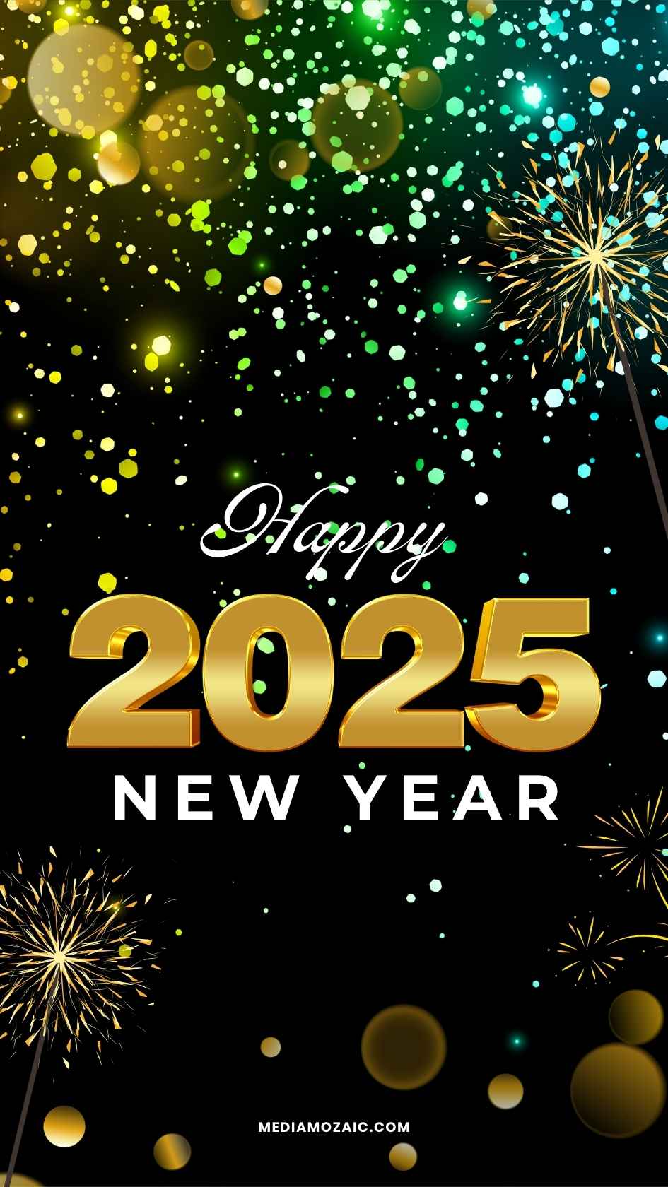 Sparkly New Year iPhone Wallpapers New Year iPhone Backgrounds 2025 — free download
