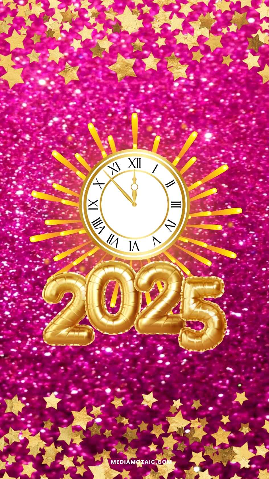 Sparkly New Year iPhone Wallpapers | New Year iPhone Backgrounds 2025