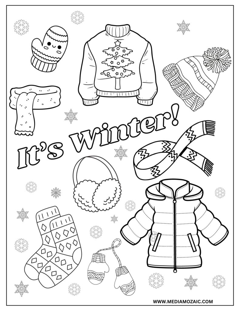 hello winter coloring pages, winter coloring sheets, winter 2025 coloring pages, winter images to color,snowflake coloring page pdf