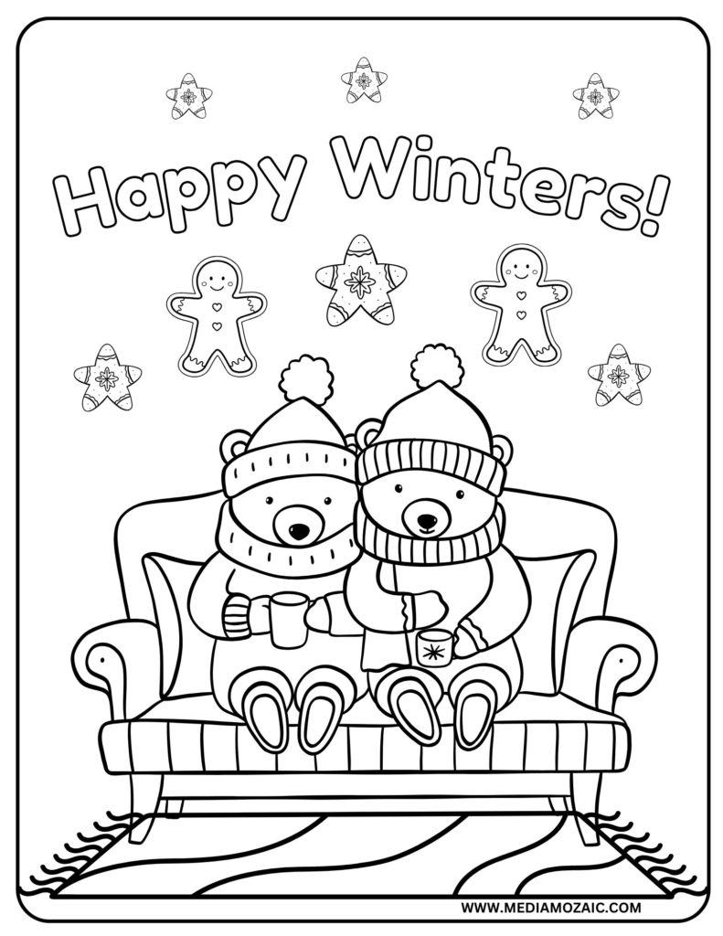 happy winters coloring sheets, winter Time coloring pages, winter fun,free winter colouring pages,snowflake coloring page pdf