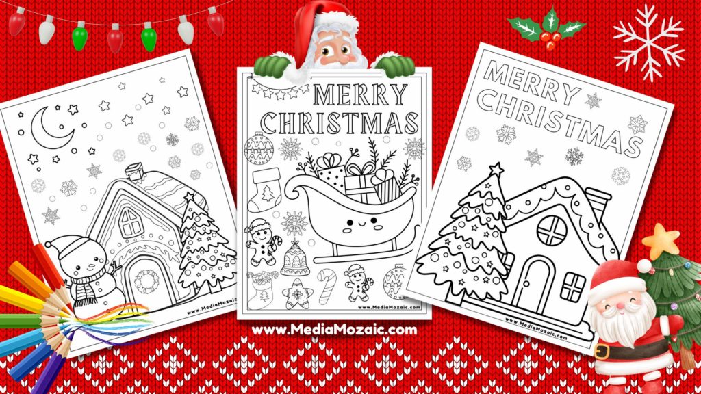 Christmas coloring sheet