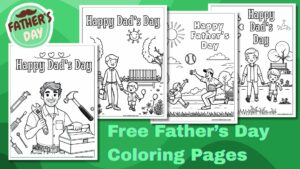 fathers day coloring sheets, fathers day images to color