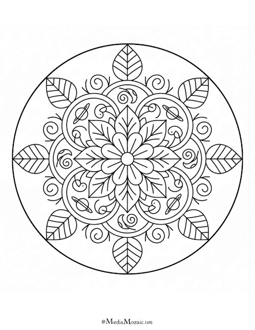 25+ Free Printable Mandala Coloring Pages to Relax and Unwind (PDF Download) 15 Mandala coloring pages 2 1