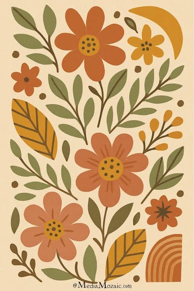 12 Free Printable Boho Coloring Pages 13 boho coloring pages, boho art, bohemian art, boho art color combinations, free boho printable wall art