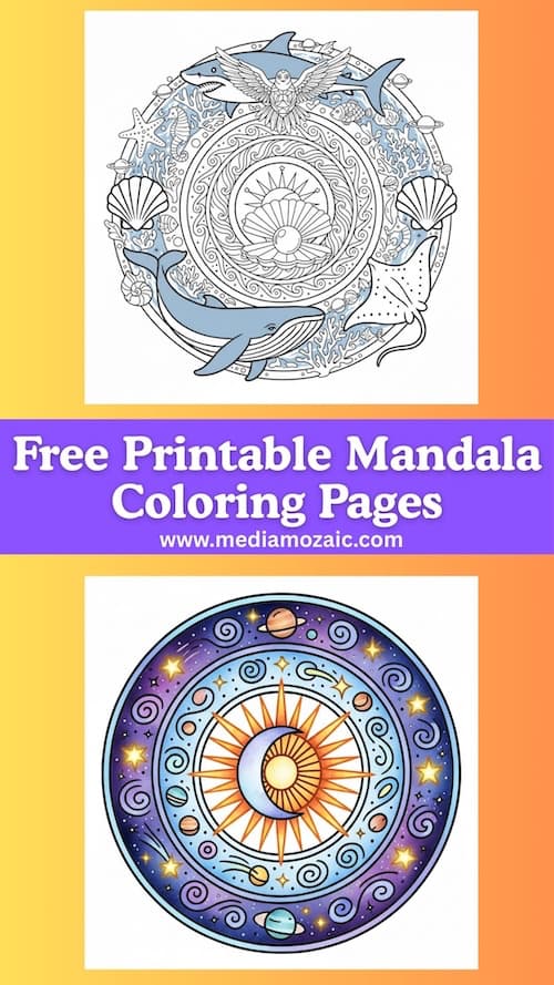 25+ Free Printable Mandala Coloring Pages to Relax and Unwind (PDF Download) 29 mandala coloring pages free printable art mental health coloring pages
