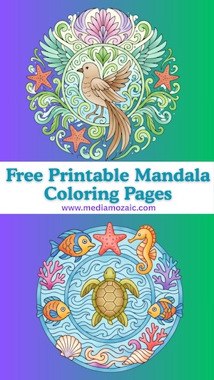 25+ Free Printable Mandala Coloring Pages to Relax and Unwind (PDF Download) 30 mandala art, mandala coloring pages for stress relief and mental health