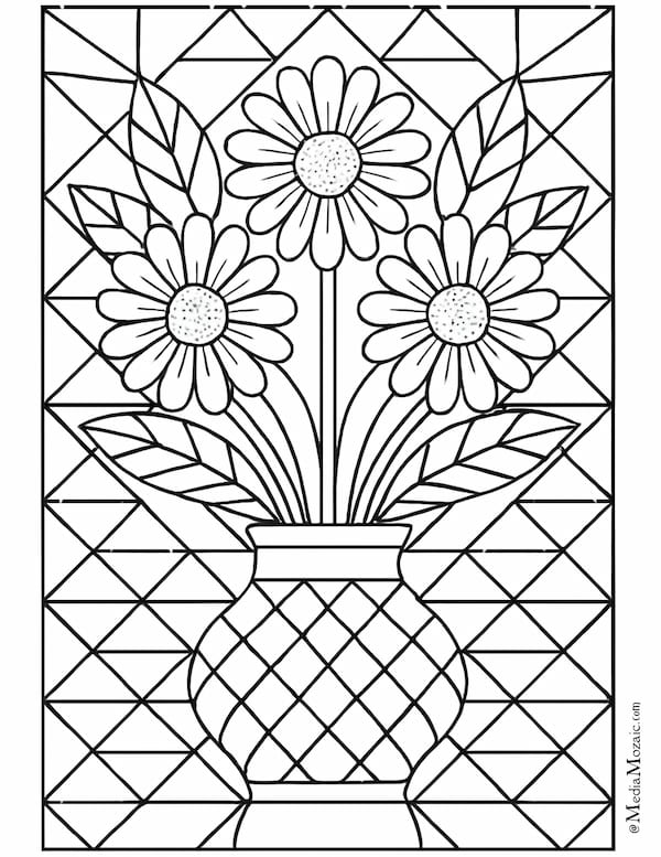 25+ Free Printable Mandala Coloring Pages to Relax and Unwind (PDF Download) 1 floral madala bouquet, flower coloring pages, mandala coloring pages,printable nature mandala,printable mandala coloring pages