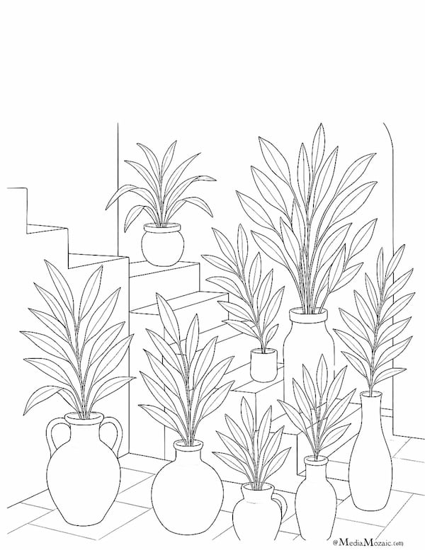 12 Free Printable Boho Coloring Pages 6 boho minimalist coloring pages
boho aesthetic coloring pages, printable pottery coloring pages