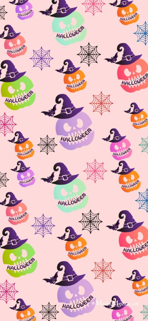 Colorful Halloween Skulls iPhone Wallpaper 🎃 1 Colorful Halloween Skulls iPhone Wallpaper backgrounds, iphone backgrounds,