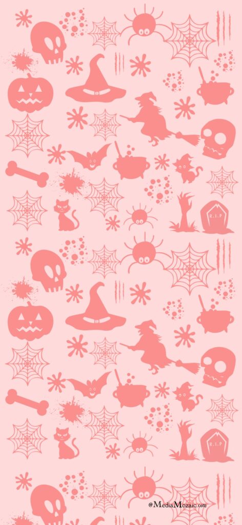 Pink Halloween Aesthetic iPhone Wallpaper 1 Pink Halloween Aesthetic iPhone Wallpaper